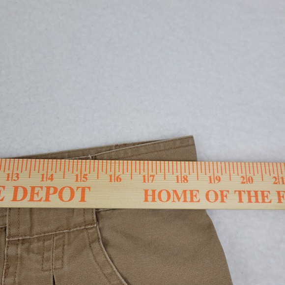 Cabelas Cargo Shorts Mens‎ 36 Measures 37" 6.5" inseam Brown Canvas Utility - Picture 7 of 9